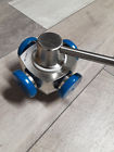 026686-1 Salvi Pharmacia Sanitary Port Flow Diverter With Way Control Stainless