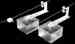H29-01 Habitest Arm Coulbourn Carrier Block Balance 2 Operant Cage Hub Lab Lot