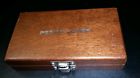 440-1024 Perkin-elmer Vintage Wood Box Hinge Double