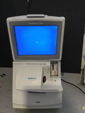 Siemens 0100630414589169213958424 Rapidpoint 500 Electrolyte And Blood Gas Tester