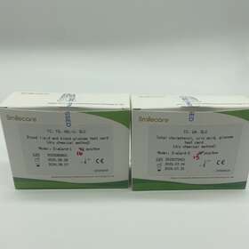 Smilecare 2023080801 Total Cholesterol Uric Acid Blood Glucose Test Cards Strips