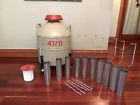 Xc 47-11 Mve Nitrogen Dewar Cryogenic Storage Tank Canisters And Cart