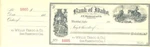 1880'S Bank Of Blackfoot, Idaho - Vignette Miners, Cowboy Roping Steer W/stub. Fixed Price $24.50.