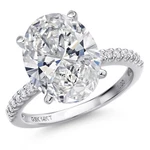 1.16 To 5.16 Cttw Igi Certified Lab Grown Diamond Engagement Ring 14K White. Fixed Price $1399.99.