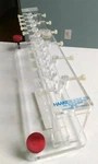 Haake Buchler Instruments Electrophoresis 18-COLUMN Gel Casting Stand Holder. Fixed Price $49.50.