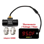 Test Temperature Thermomete Voltage Time Gauge 3 In 1 Meter Motorcycle Car Etc.. Fixed Price $26.59.