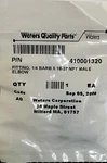 Waters Quality Parts 410001320 Fitting 1/4 Barb X18-27 Npt Male Elbow Codeag New. Fixed Price $9.99.