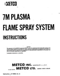 Metco Equipment Manuals And Parts Lists 7MC 9MC Djc. Fixed Price $20.00.