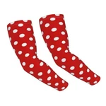 Asyg Red Polka Dots Sun Protection Arm Sleeves One Size A9200006. Fixed Price $28.46.