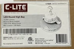 C-lite Led Round High Bay, 14,000 Lumens, Neutral White. 120V-277V. Wet Location. Fixed Price $130.00.