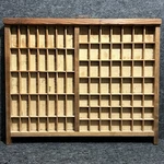 Vintage Hamilton Wooden Printer Type Case Letterpress Tray Wall Display 22 X18. Fixed Price $149.99.