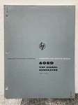 Hewlett-packard Hp 608D Vhf Signal Generator Operating & Servicing Manual 1954. Fixed Price $12.74.