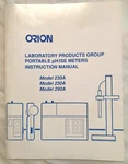 Orion Laboratory Portable Ph/ise Meters Instruction Manual, Models 230 250 290. Fixed Price $24.95.