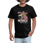Meowica American Flag Cat Dinosaur 4TH Of July Men's T-shirt. Fixed Price $19.99.