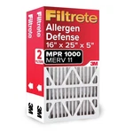 Filtrete 16X25X5 Air Filter Merv 11, Mpr 1000 Micro Allergen Defense 2-PACK,. Fixed Price $49.63.