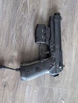 Wired Beretta Laser Light Gun Force Blow Back Original Xbox Crt Tube Type Tv. Fixed Price $65.00.