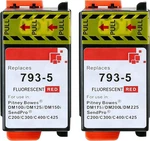 2 Pack 793-5 Red Ink Cartridge For Pitney Bowes Postage Meters DM100I Sendpro. Fixed Price $44.99.