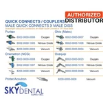 Belmed Male Quick Connects Diss, Oxygen, Gas, Vacuum. Fixed Price $119.99.