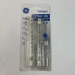 Lighting 2-PK 300-WATT Quartz Line Halogen Heavy-duty Lamps T2.5 Bulb R7 Base. Fixed Price $13.59.