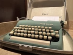 Vintage 1960S Smith Corona Sterling Seafoam Manual Typewriter W/travel Case. Fixed Price $279.99.