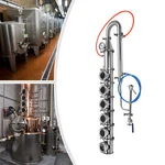 4" Inch Reflux Column Moonshine Still W/ Dephlegmator, Condenser, Bubble Plate. Fixed Price $661.71.