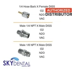 Belmed 1/8 Npt X Diss 1/4 O2 /vac Hose Barb Female. Fixed Price $57.49.