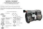 Peak Scientific Nitrogen Compressor Rebuild Service Kit 2688T Model 06-5542 NG10. Fixed Price $679.99.