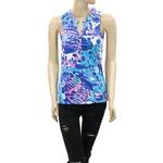 Lilly Pulitzer Essie Tank Blouse Top Smocked Hit The Spot Cotton Xxs New 228613. Fixed Price $12.96.