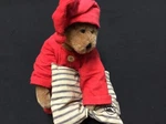 9" Boyds Bears Denton P. Jodibear Plush Pj Night Cap Pillow Red Handmade. Fixed Price $19.99.