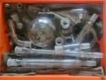 Vintage Corning Organic Chemistry Kit Pyrex Glass (incomplete, Broken Pc, Is). Fixed Price $449.99.