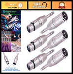 Pack 1/4" Trs Xlr Adapters - & Female 6.35MM Connectors For Audio Ge. Fixed Price $23.39.