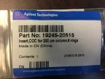 Agilent Coc Insert For 250UM Column, 6-RINGS Pn 19245-20515. Fixed Price $70.00.
