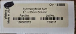 New Waters Symmetry C8 Column 5UM 2.1MM X 50 186000212. Fixed Price $330.00.