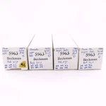 4 X 5963 Beckman Tube. 1960S Sylvania Prod. 17MM Flat. Matched Quad. 92.CH167. Fixed Price $217.50.