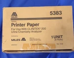 Miles Ames Printer Paper For Use W/ Clinitek 200 Urine Analyzer - 6 Rolls. Fixed Price $25.00.