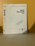 Hp Model 8690B Sweep Oscillator Operating Information Manual. Fixed Price $49.99.