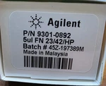 Agilent 9301-0892 Syringe, 5 L, Fixed Needle, 23/42/CONE.. Fixed Price $75.00.