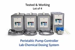 Laboratory Peristaltic Pump Controller System Chemical Dosing Unit Lot Of 4. Fixed Price $250.00.