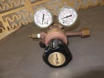 Agilent 5183-4642 Multi-stage Regulator. Placarded "hydrogen". Fixed Price $150.00.