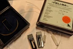 Pair (2) Hellma Flow Thru Cell Quartz Cs 0.10 Mm And 0.050 W/ Tube Connectors. Fixed Price $150.00.
