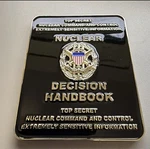 Nuclear Decision Handbook Top Secret Command Control Challenge Coin. Fixed Price $400.00.