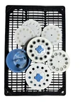 Millipore Vacuum Manifolds With 12-PLACE Aluminum Filter Holders Lot Of 3 Unit. Fixed Price $344.25.