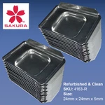 Sakura Stainless Steel Base Molds (24), Used/clean, +freight, 24MM X 5MM. Fixed Price $77.50.