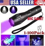 Uv Flashlight Black Super Bright 120000LM Torch Ultra Violet Lamp Led. Fixed Price $83.99.