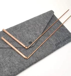 99.9% Copper Dowsing Rod- 2PCS Divining Rods With Bag Detect Gold, Water, Ghos. Fixed Price $16.44.