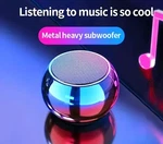 2025 Mini Bluetooth Wireless Speaker Metallic & Purple Usb Charging. Fixed Price $5.97.
