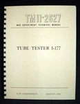 I-177 I177 Tube Tester Manual Plus Data. Fixed Price $16.99.