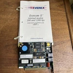 Everex Evercom Ii EV-920 8 Bit Isa Internal Modem 300/1200 With Manual. Fixed Price $65.00.