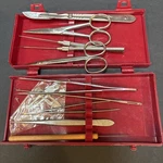 Vintage Adams Dissecting Kit Biology Lab Instruments Scissors Forceps Probes. Fixed Price $22.00.