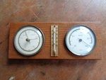 Vintage Fisher Weather Station Barometer/hygrometer Wood Wall. Fixed Price $29.99.